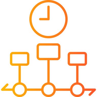 Zamanlama web simgesi, basit tasarım