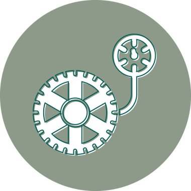 dişli simgesi vektör illüstrasyonu