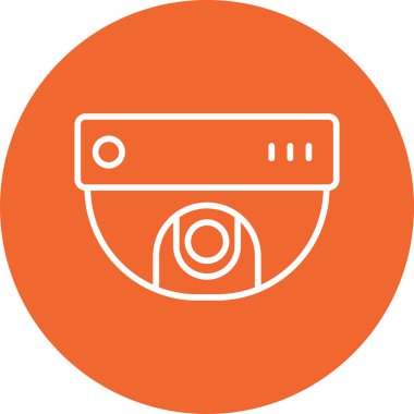 ccTV kamera simgesinin vektör illüstrasyonu