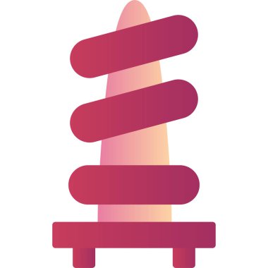 Piramit. Web simgesi basit illüstrasyon