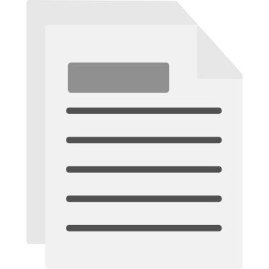 Belge simgesinin vektör illüstrasyonu