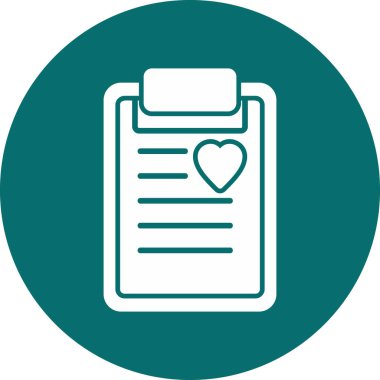 Kalp simgesinin vektör illüstrasyonu