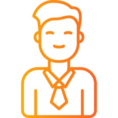 Adam avatar ikonu. vektör illüstrasyonu 