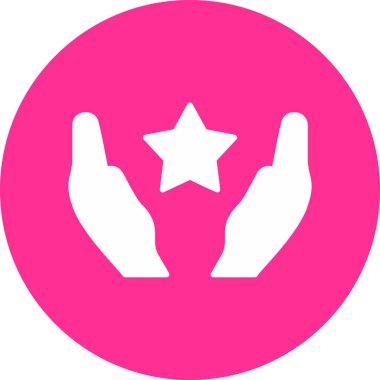 yıldız web simgesi basit illüstrasyon