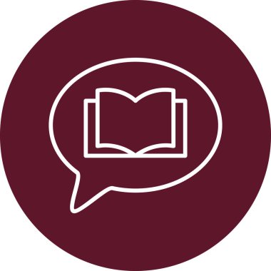 Konuş. Web simgesi basit illüstrasyon