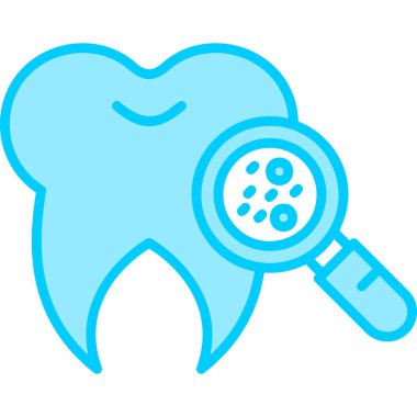 Bakteri simgesi, vektör illüstrasyonu basit tasarım