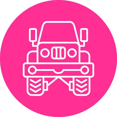 Bir kamyon simgesinin çizimi