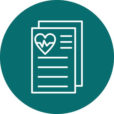 Belge simgesinin vektör illüstrasyonu