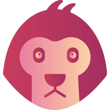 Maymun Ağı simgesi basit illüstrasyon