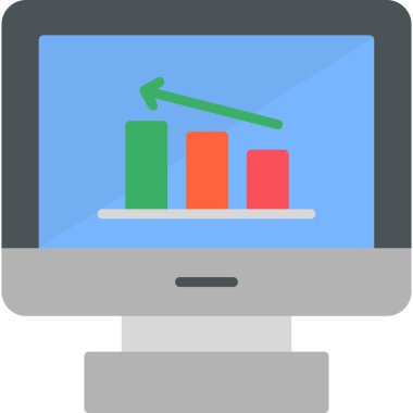 grafik ikonu vektör illüstrasyonu 