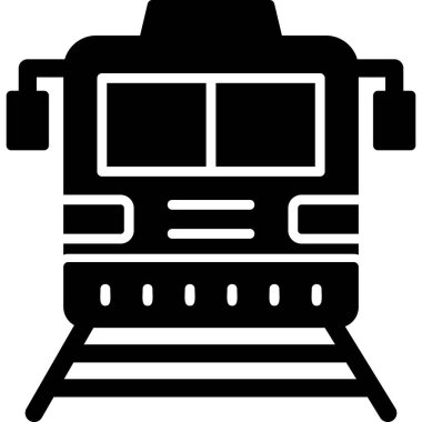 graphic illustration of locomotive train on railroad