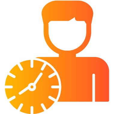 vector illustration of time management modern icon in design