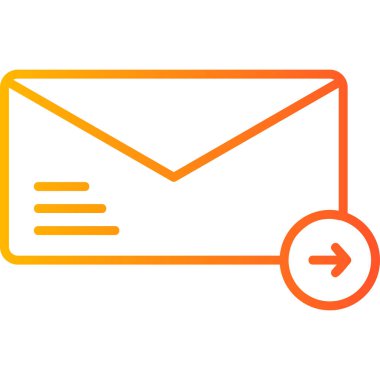 ileti ikonu vektör illüstrasyonu