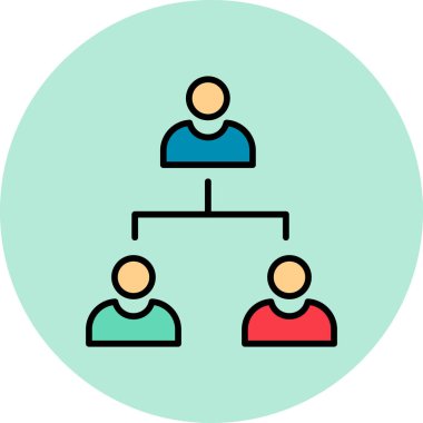 Çalışma Yönetimi simgesi vektör illüstrasyonu