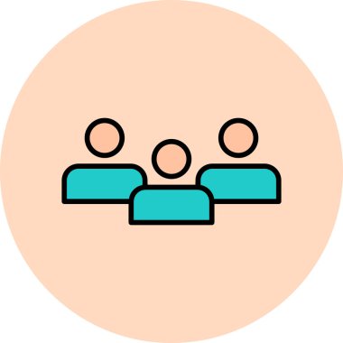 İnsan simgesinin vektör illüstrasyonu