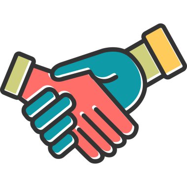 El sıkışma simgesi web basit illüstrasyon