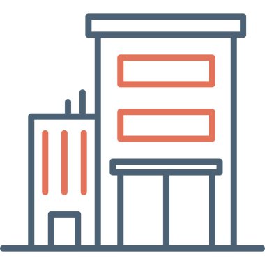 Ofis simgesi vektör illüstrasyonu