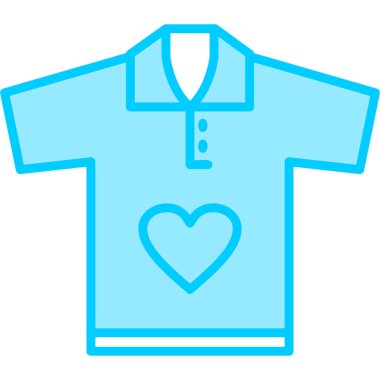 Gömlek modern simge, vektör illüstrasyonu 