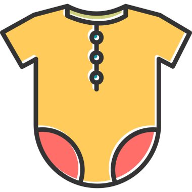 Bebeğim. Web simgesi basit illüstrasyon