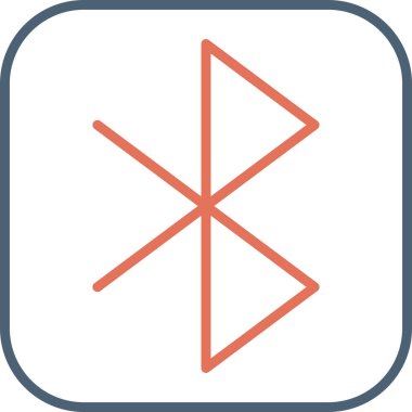 graphic art illustration of mobile Bluetooth transfer icon 