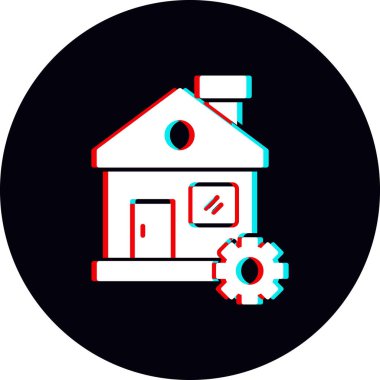 Ev Tamiri simgesinin vektör illüstrasyonu