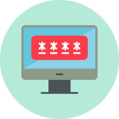 Şifre güvenli. Basit resimleme