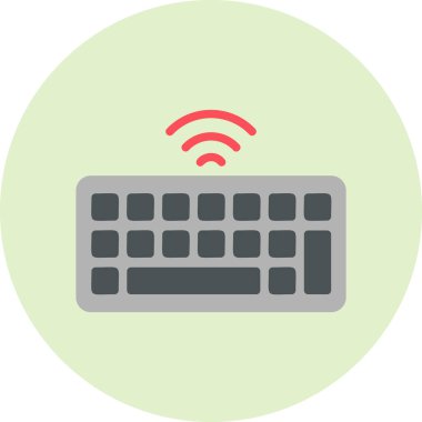 Klavye. Web simgesi basit illüstrasyon 