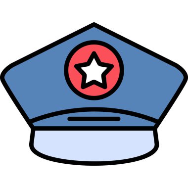 Police web icon. simple illustration