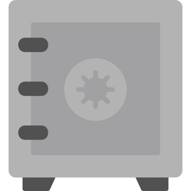 Güvenli Kutu simgesi vektör illüstrasyonu