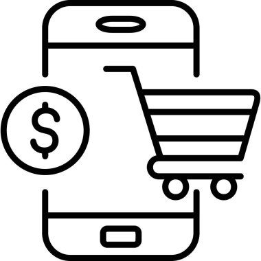 Online Shopping web icon, vector illustration