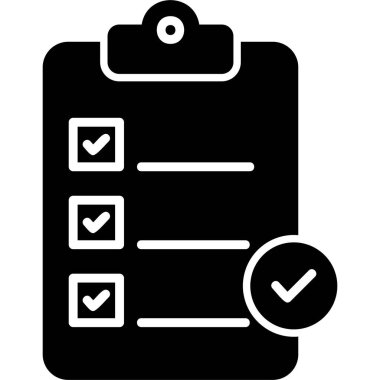 Checklist icon, vector illustration simple design