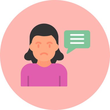 Sohbet simgesi vektör illüstrasyonu