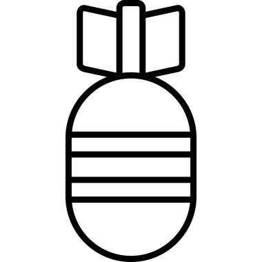 Bomba. Web simgesi basit illüstrasyon