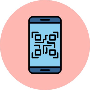 akıllı telefon simgesi vektör illüstrasyonu