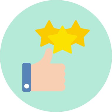 Geri besleme vektör simgesi modern illüstrasyon