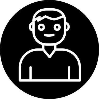 User Account, man logo User, simple icon for web page 