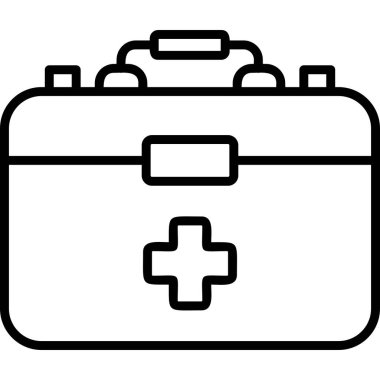 İlk yardım kiti vektör illüstrasyonu