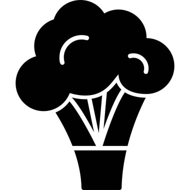 Brokoli. Web simgesi basit illüstrasyon