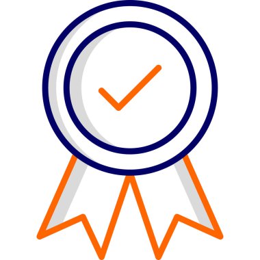 Madalya. Web simgesi basit illüstrasyon