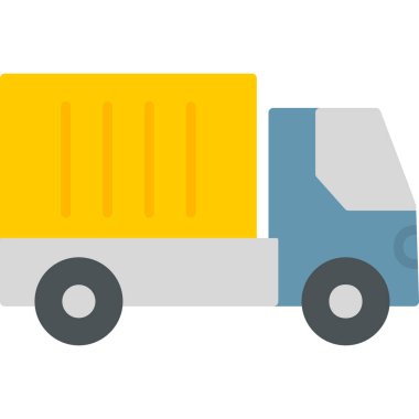 Kamyon soyut simge vektör çizimi