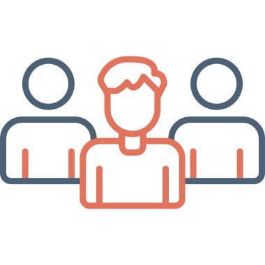 Abstract vector illustration of team work