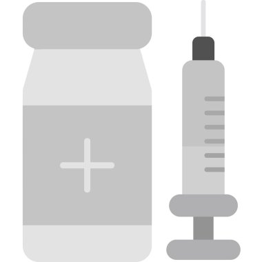 Aşı Aşılama Ağı simgesi basit illüstrasyon