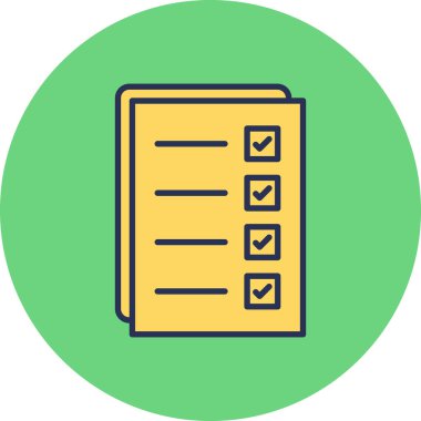 Belge simgesinin vektör illüstrasyonu