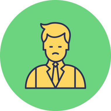 vector illustration of Resturant manager icon