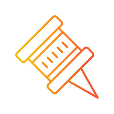 Pin simgesinin vektör illüstrasyonu