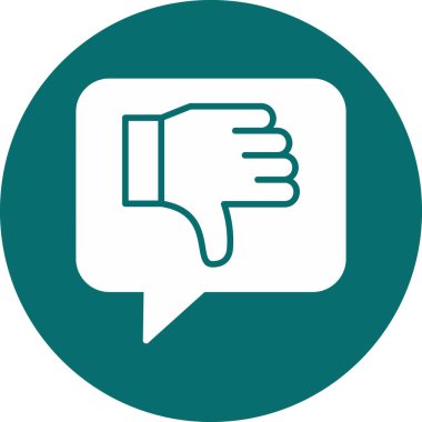 Hoşlanmamak. Web simgesi basit tasarım