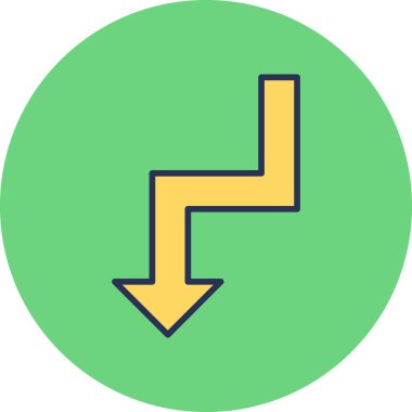 ok simgesinin vektör illüstrasyonu