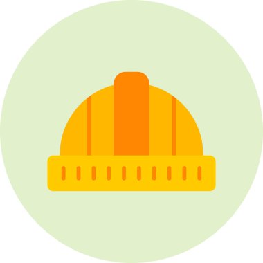 Sabit Hat düz vektör simgesi