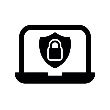 Data Security modern simgesinin vektör illüstrasyonu