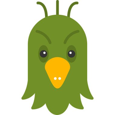 papağan simgesi vektör illüstrasyonu